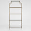 Palladium Brass Iron & Glass Shelves