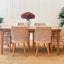 Victoria Hamptons Dining Chair Natural Whitewash