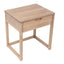 Oslo Oak 1 Draw Bedside Table White WashFinish