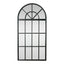 Large Iron Arch Mirror With Panes