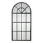 Large Iron Arch Mirror With Panes
