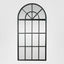 Large Iron Arch Mirror With Panes