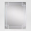 160cm White Mirror With Corner Detail
