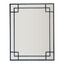 160Cm Black Mirror With Corner Detail