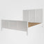 Santorini Hamptons Timber/Rattan Queen Bed White