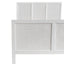 Santorini Hamptons Timber/Rattan Queen Bed White
