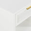 Santorini Bedside Table White