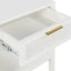 Santorini Bedside Table White