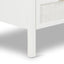 Santorini Hamptons 3 Drawer Timber/Rattan Dresser 100cm White