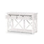 West Beach 2 Drawer Hamptons 130cm Console White