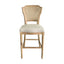 Olivia Weathered Oak Barstool Oatmeal Linen Seat