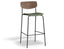 Rylie Bar Stool - American Walnut - Upholstered