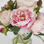 Peony in Water in Glass Vase Dk Pink