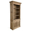 French One Bay Bookcase Natural Oak No Ladder