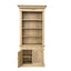 French One Bay Library Whitewashed Oak No Ladder