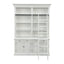 French Library Two-Bay Bookcase - Matt White