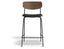 Rylie Bar Stool - American Walnut - Upholstered