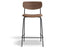 Rylie Bar Stool - American Walnut - Upholstered