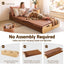 Folding Kraft Paper Bed Frame with Mattress and Pillow 300kg Capacity 200x60cm