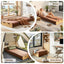 Folding Kraft Paper Bed Frame with Mattress and Pillow 300kg Capacity 200x60cm