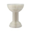 Artiss Paper End Table Honeycomb Coffee Table Foldable Round Bedside Side Table White 40x55cm