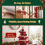 Jingle Jollys 2PCS Folding Tabletop Christmas Tree Xmas Decorations Red & Green