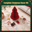Jingle Jollys 2PCS Folding Tabletop Christmas Tree Xmas Decorations Red & Green