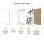Set Of 2 A3 Mat to A4 Premium Paradise Wooden Photo Frame