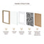 Set Of 2 30x30cm Mat to 20x20cm Premium Paradise Wooden Photo Frame