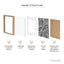 Set Of 2 40x40cm Mat to 30x30cm Premium Paradise Wooden Photo Frame