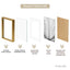 Set Of 2 15x20cm Mat to 10x15cm Premium Metal Photo Frames