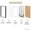 Set Of 2 25x33cm Mat to 20x25cm Premium Metal Photo Frames