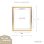 Set Of 2 25x33cm Mat to 20x25cm Premium Metal Photo Frames