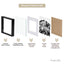 Set Of 2 15x15cm Mat to 10x10cm Premium Metal Photo Frames