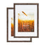 Set Of 2 29.7x42cm Mat to 21x29.7cm Premium Rustic Wooden Photo Frame