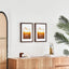 Set Of 2 29.7x42cm Mat to 21x29.7cm Premium Rustic Wooden Photo Frame