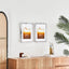 Set Of 2 29.7x42cm Mat to 21x29.7cm Premium Rustic Wooden Photo Frame