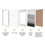 Set Of 2 29.7x42cm Mat to 21x29.7cm Premium Rustic Wooden Photo Frame
