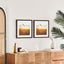 Set Of 2 40x40cm Mat to 30x30cm Premium Rustic Wooden Photo Frame