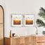Set Of 2 40x40cm Mat to 30x30cm Premium Rustic Wooden Photo Frame