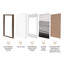 60x90cm Mat to 50x70cm Premium Rustic Wooden Photo Frame