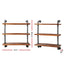 Display Shelves Wall Brackets Bookshelf Industrial DIY Pipe Shelf Rustic