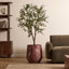 Ziggy Planter Red Marble Look (50cm)