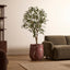 Ziggy Planter Red Marble Look (50cm)