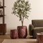 Ziggy Planter Red Marble Look (50cm)