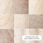 Ziggy Planter Travertine Look (50cm)