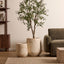 Ziggy Planter Travertine Look (50cm)