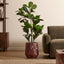 Ziggy Planter Red Marble Look (37cm)