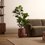 Ziggy Planter Red Marble Look (37cm)