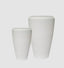 Pebble Set of 2 Tall Planters White